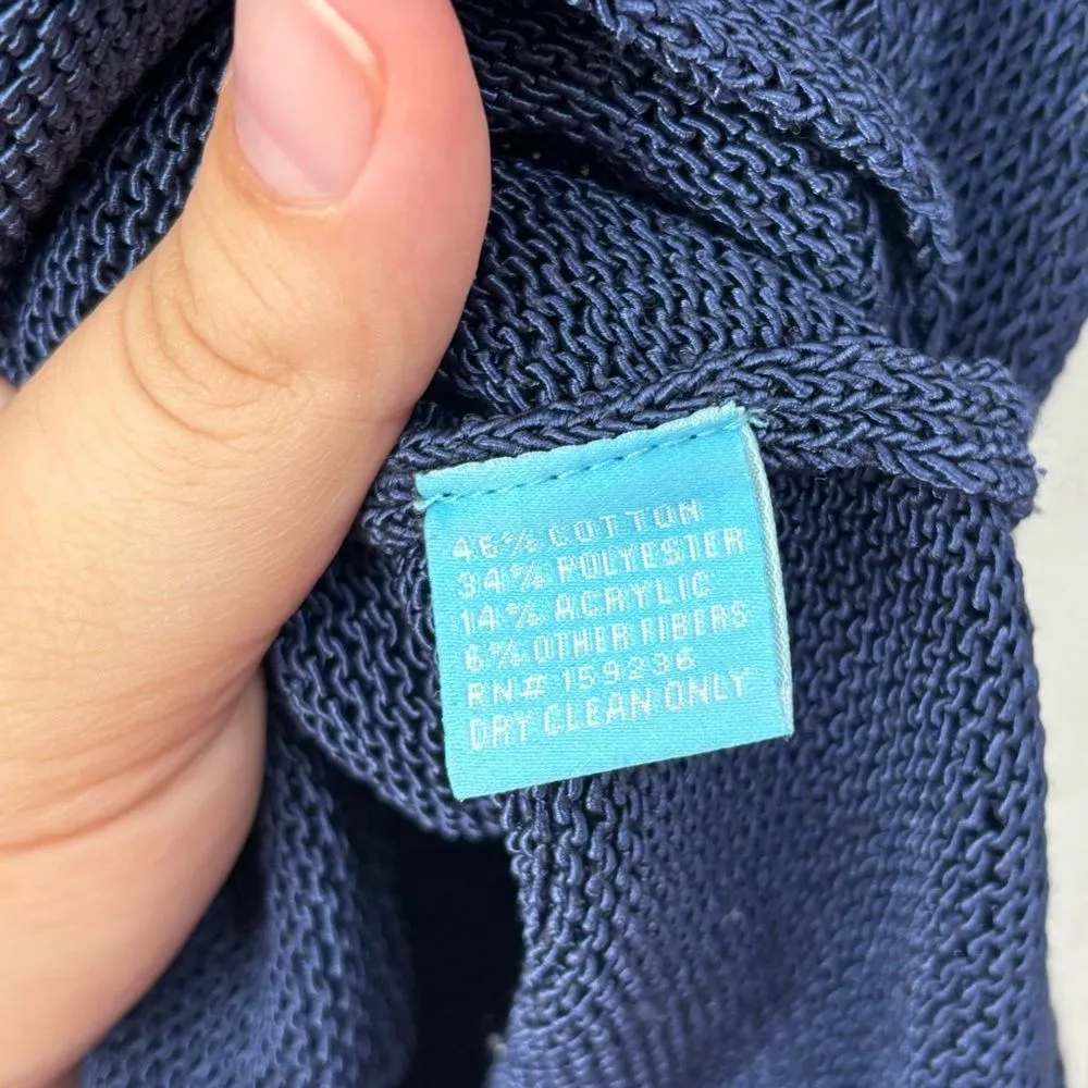 J.‎ McLaughlin Callum Pullover Sweater Navy Blue Knit Breathable XS - Image 4