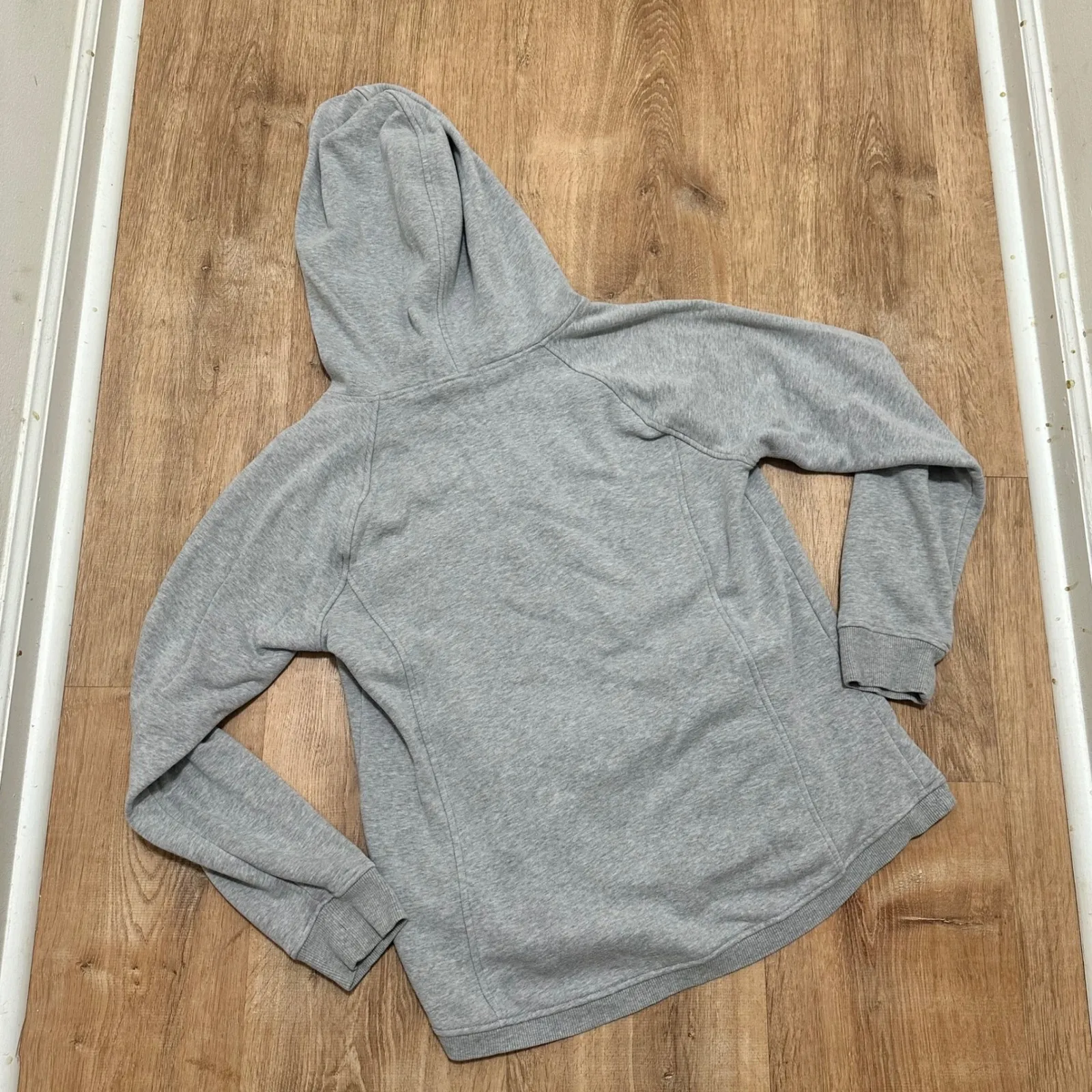 FILA SPORT | Women's Grey Fleece Lined Hooded Pullover Sweatshirt Hoodie - Image 2