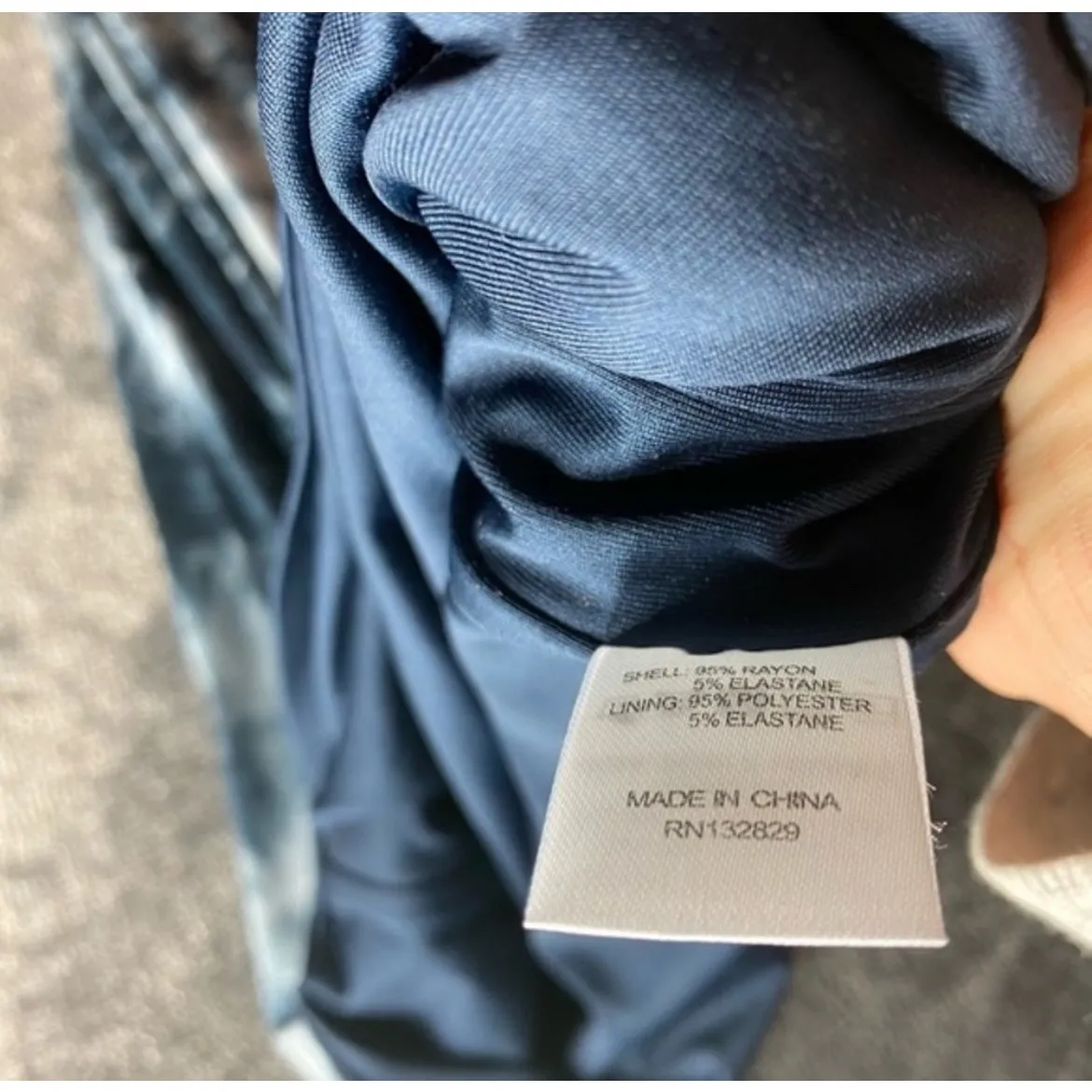 NWT Lovers and Friends Midi Blue & White Tie Dye Dress ( S‎ ) - Image 3