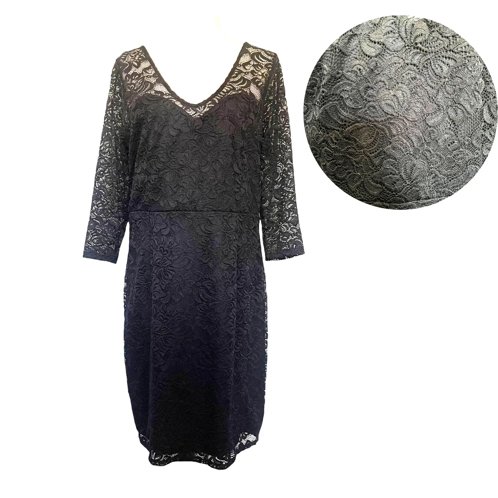 Bold Elements Lace Sheath Dress Sz XL Whimsigoth Witchy Gothic Formal  Romantic - Image 2