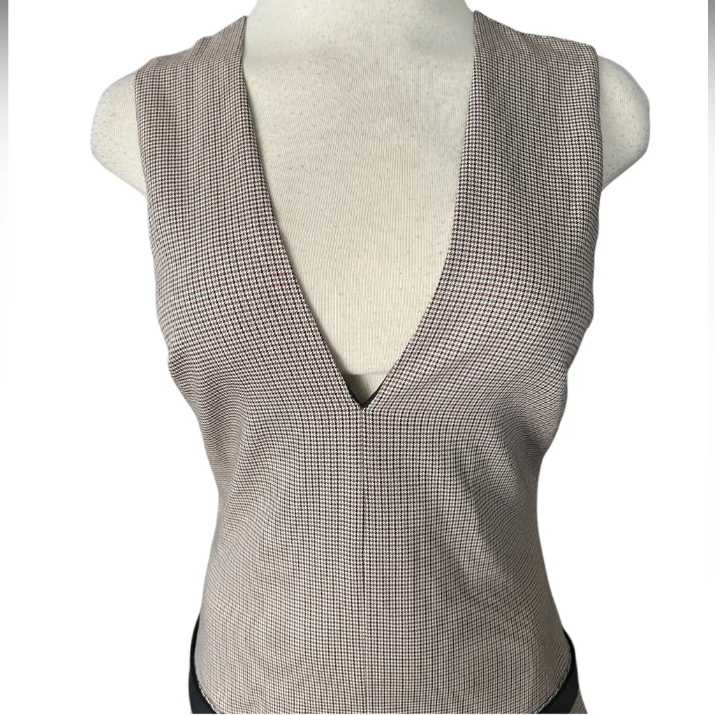 ZARA V-neck Sleeveless Mini Dress With Belt Size Small NWOT - Image 8