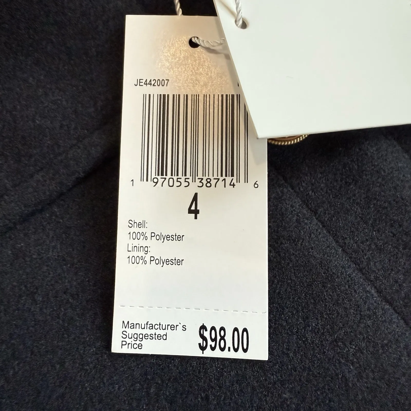 New Jason Wu Edit Cropped Pea Coat Women 4 S Jacket Blazer Blue Gold Tone Button - Image 4