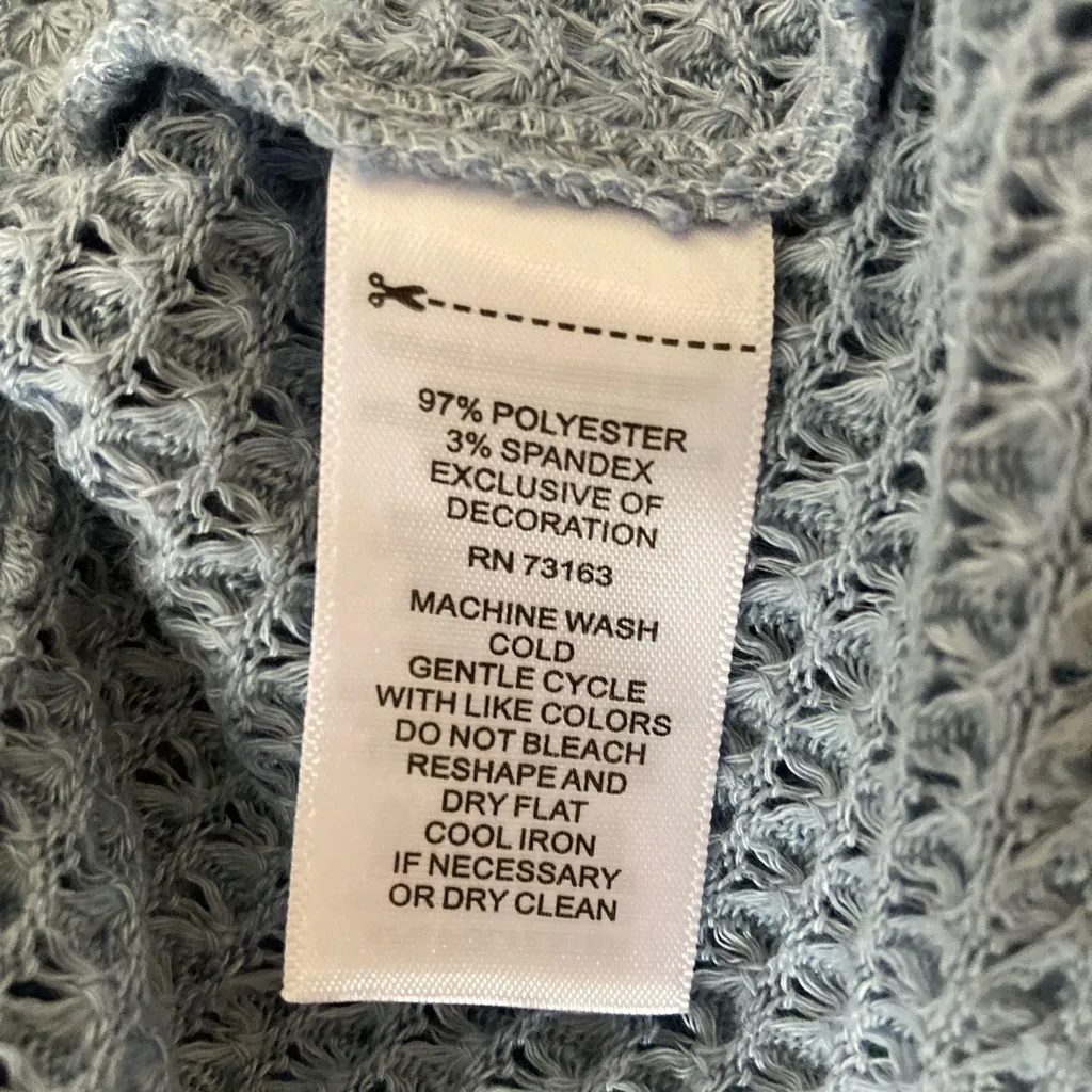 NWT Cupio Waffle Knit drawstring waist top S Small - Image 7