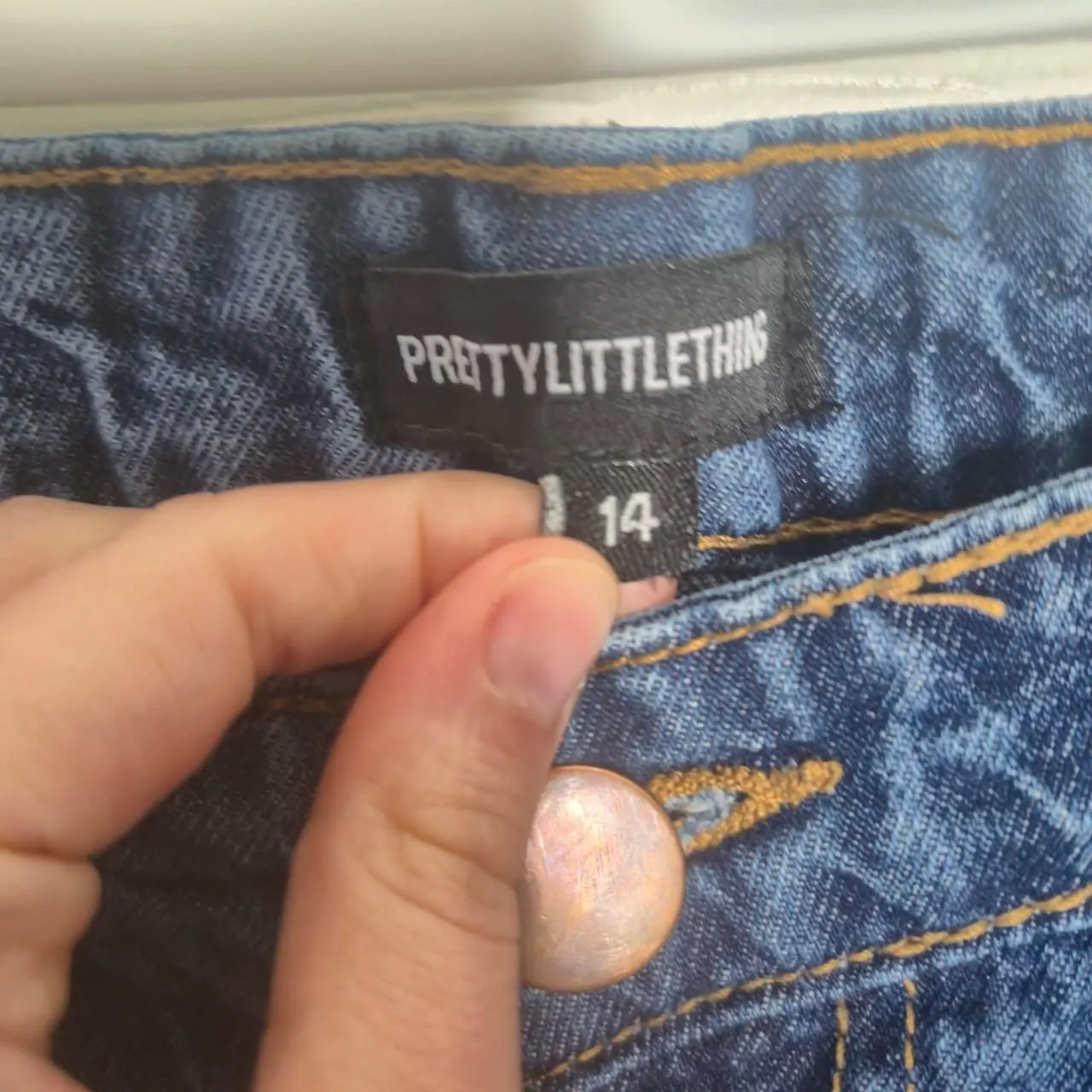 Pretty Little Thing High-Waisted Mom Denim Jeans US Size 10 - Image 3