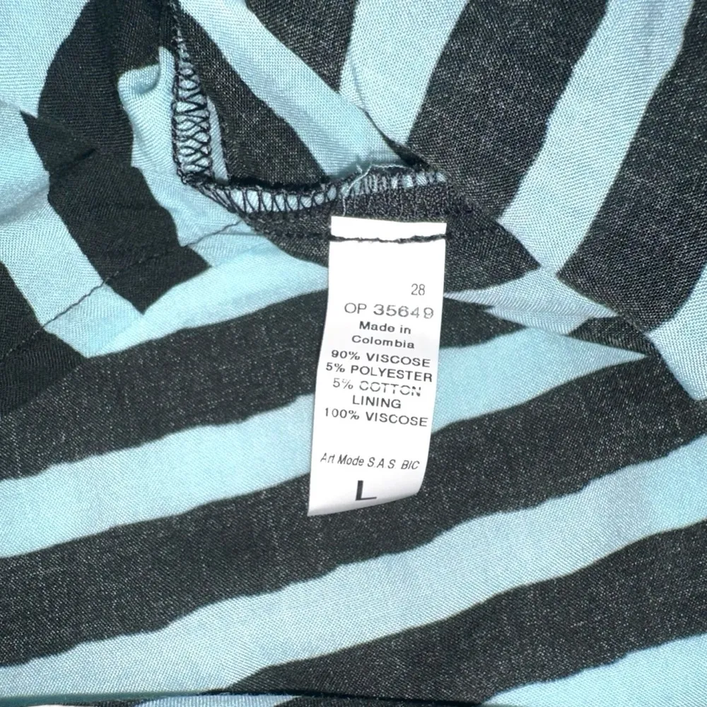 NWT Maaji Full Of Dreams Long Sleeve Striped Beach Shirt Dress Cover Up LARGE - Image 6