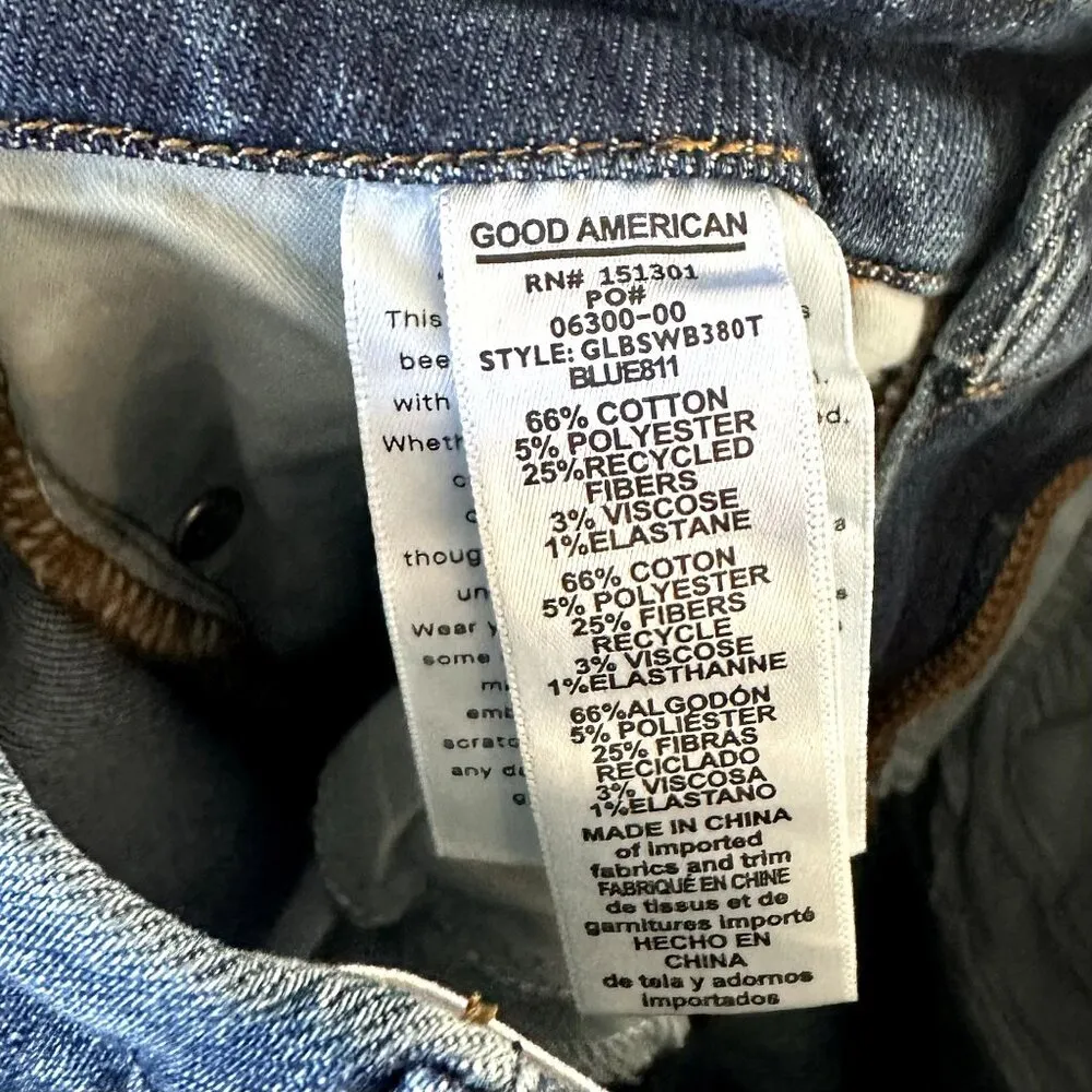 NWT Good American Good Classic Slim Bootcut Jeans - 0 / 25 - Image 3