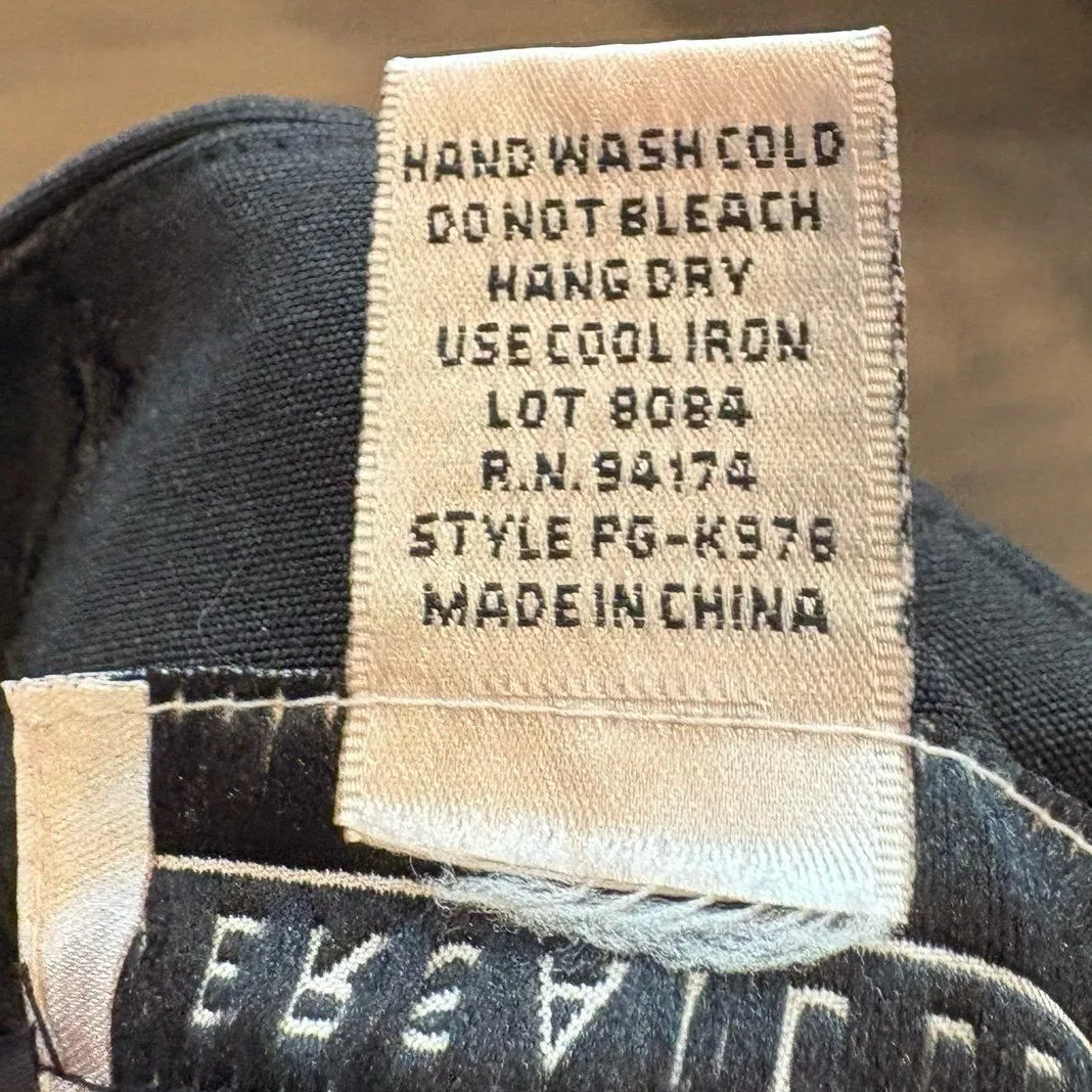 Versailles New York Black Embroidered‎ Floral Dress Pants Size 8 - Image 7