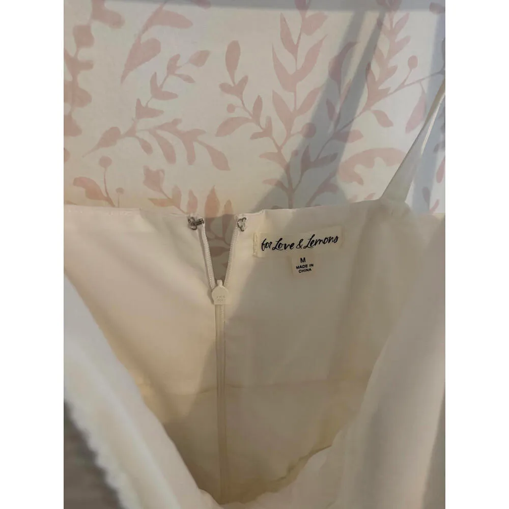 DISCOUNT SHIPPING NWOT For Love and Lemons White Corset Peasant Dress Size M - Image 6