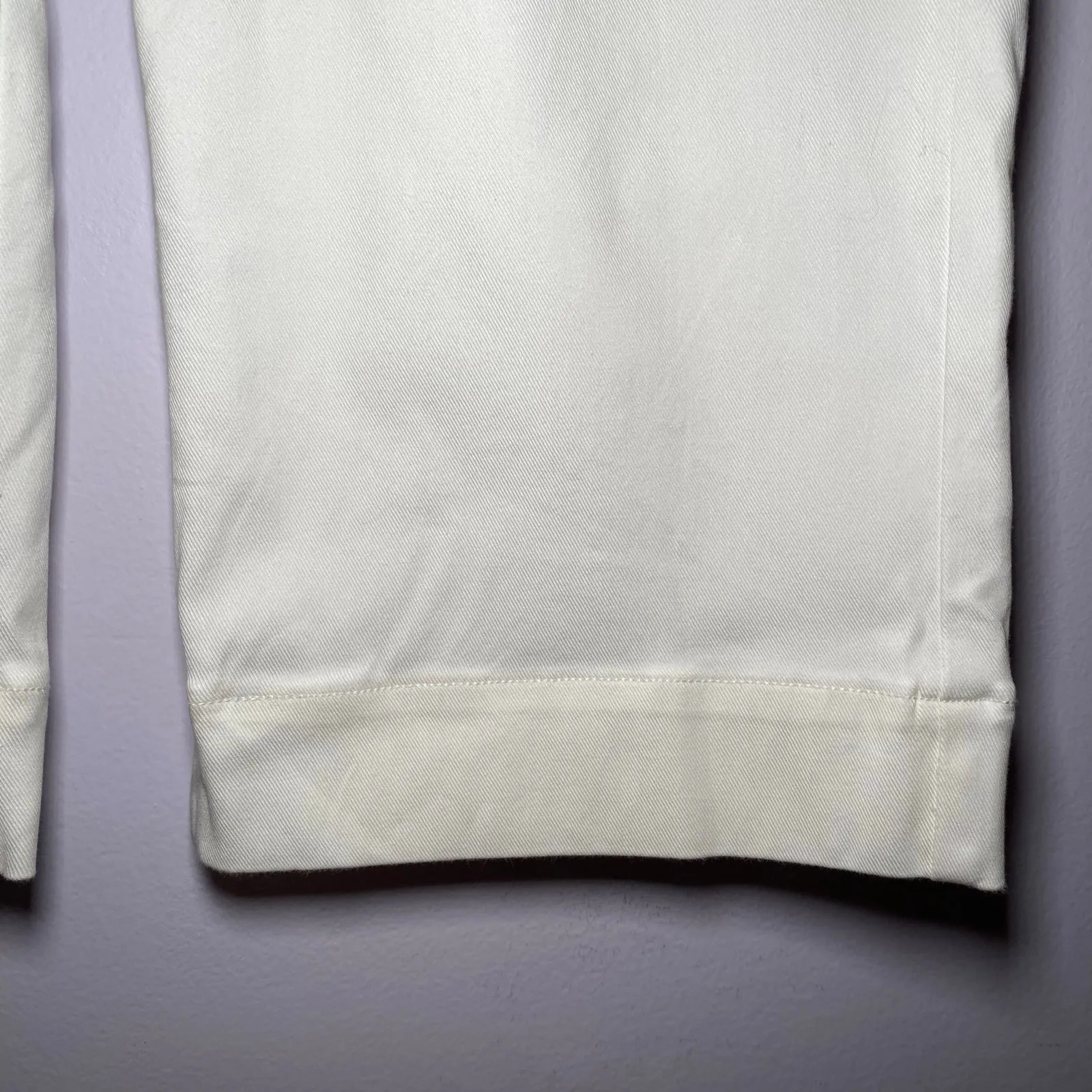 Spanx White Wide Leg Cropped Pants High Rise Stretchy Minimalist Women's Medium - Image 5