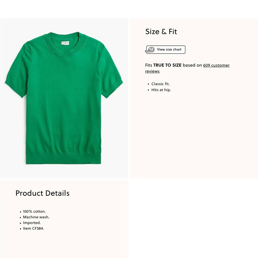 NWT J crew bright flamingo pink Cotton Short Sleeve sweater XL small hole - Image 6