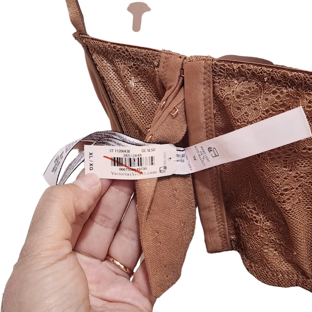 Victoria Secret Dream Angels Brown Corset Top Sz XL - Image 8
