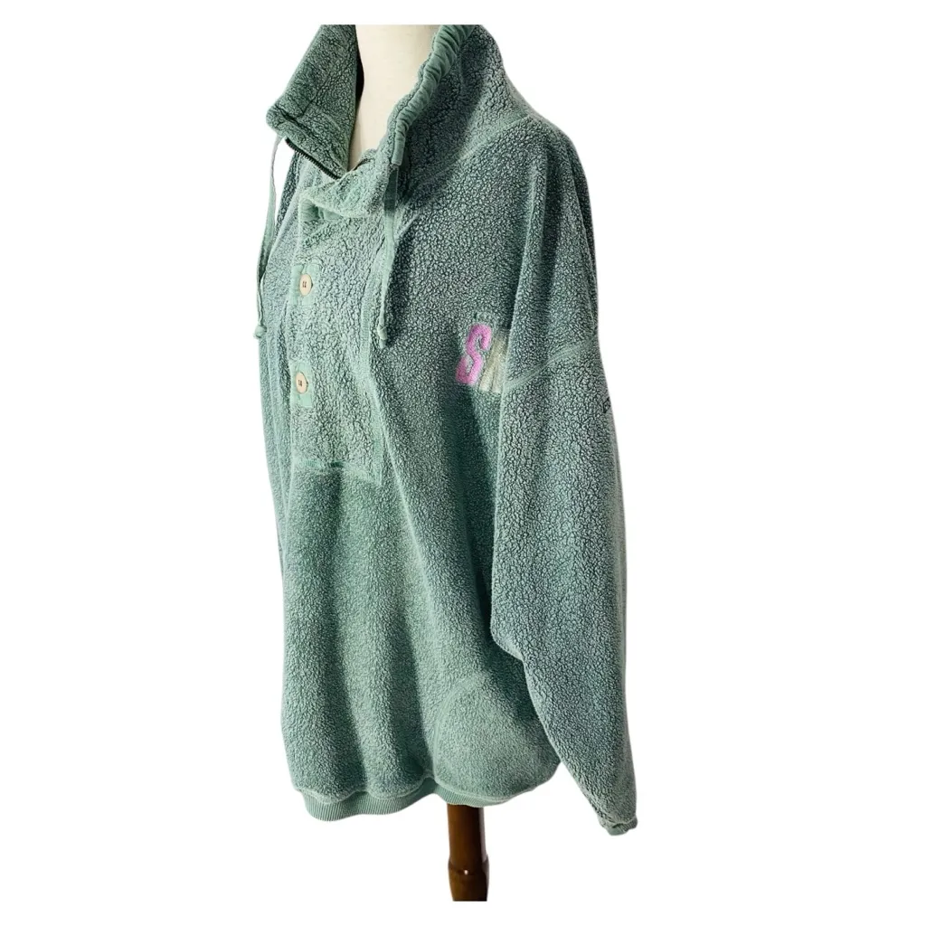 VINTAGE MODODOC Ski Fleece Pullover Blue Size 3X - Image 6