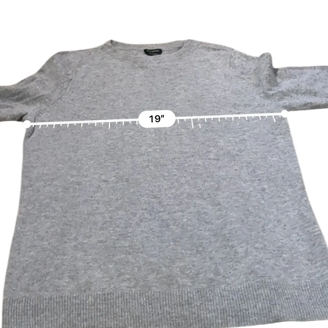 Talbots NWT Cashmere Sweater Size Large Gray Soft Knit Lightweight Pullover - Image 5