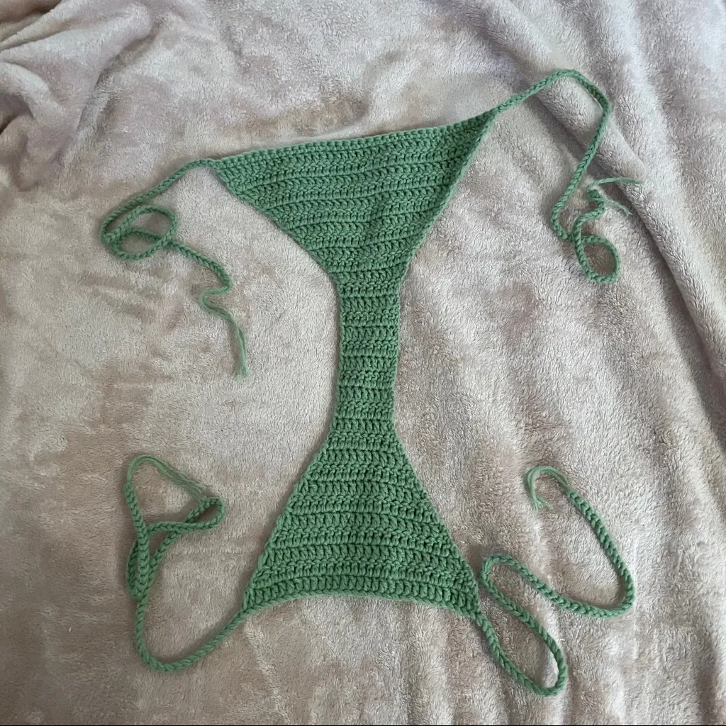 Crocheted swim bottoms Blue - Image 5