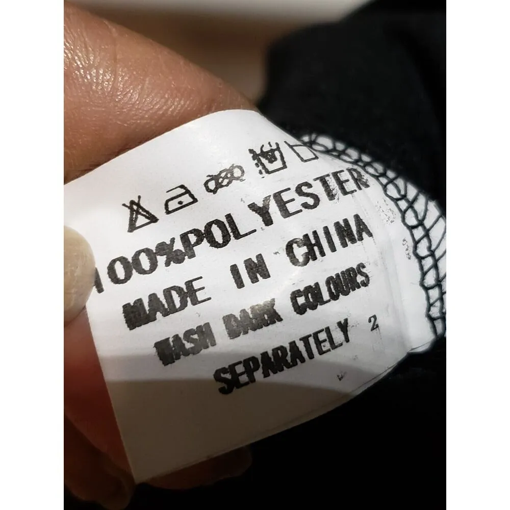 Manydress Womens Black Sphagetti Straps Plunge V Neck Bodycon Dress Size Medium - Image 12