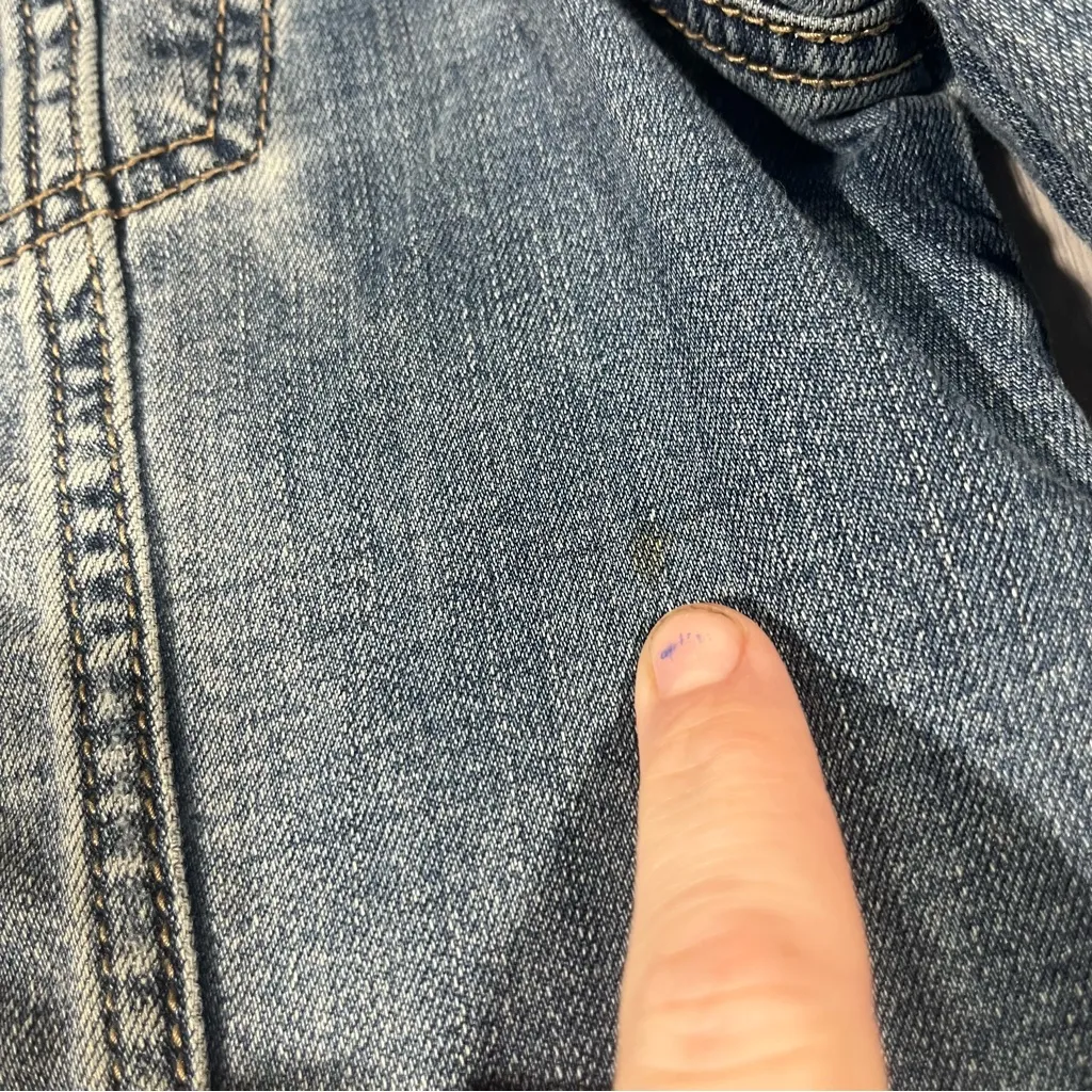 Prana Light Medium Classic Denim Jacket; Small Women's - Image 5