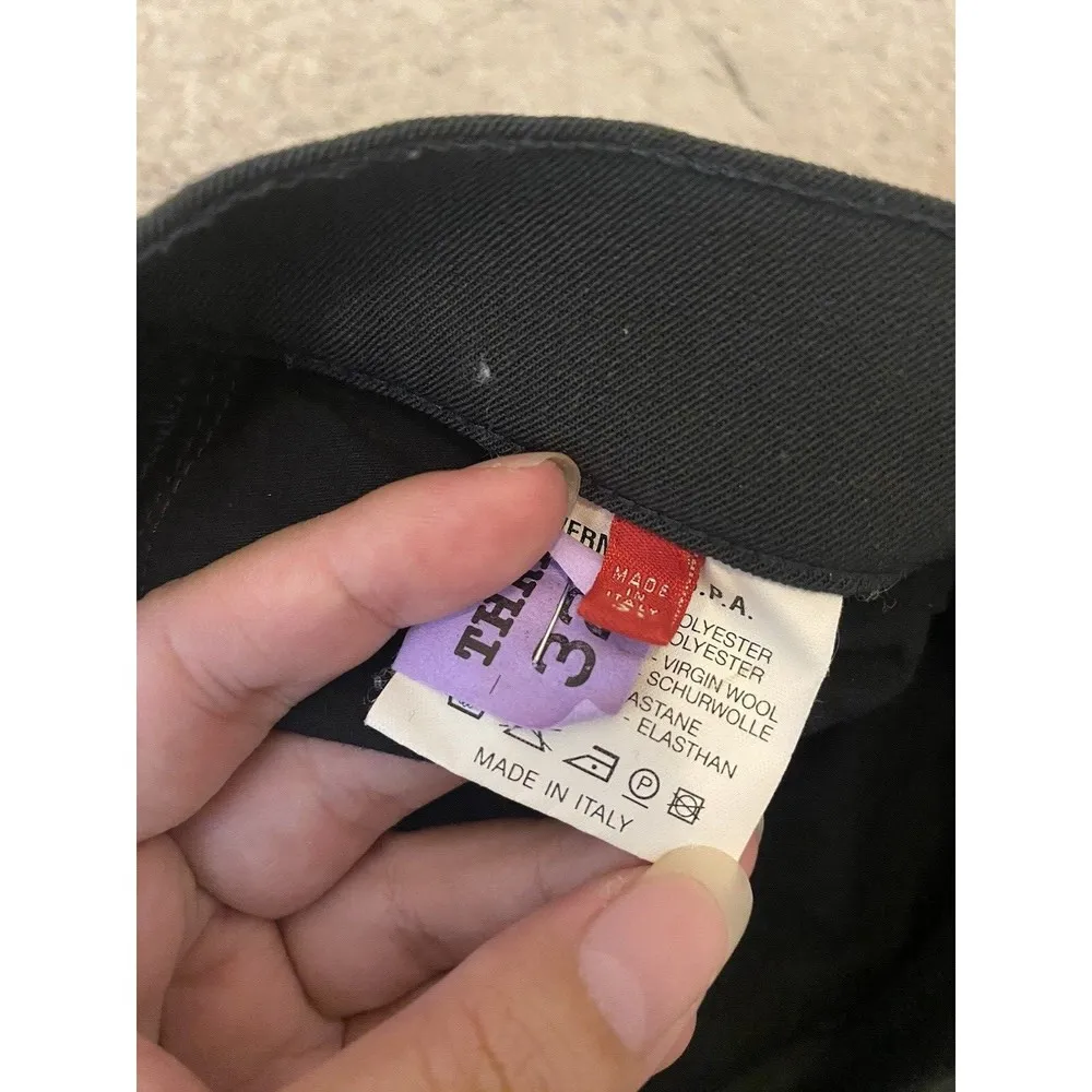 Andy D'Auria Dismero Black Career Causal Pants Size 31 Made In Italy - Image 7