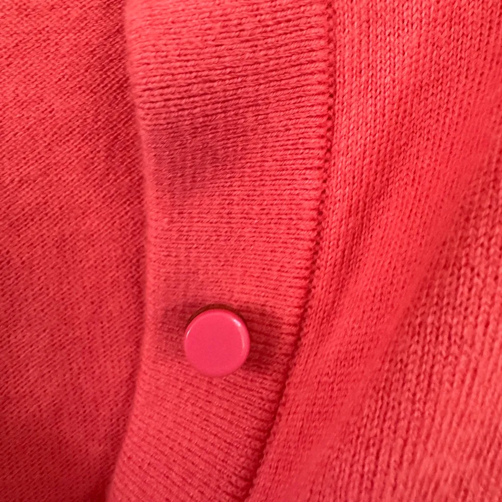 Kate Spade Vibrant Coral Cardigan - Image 3