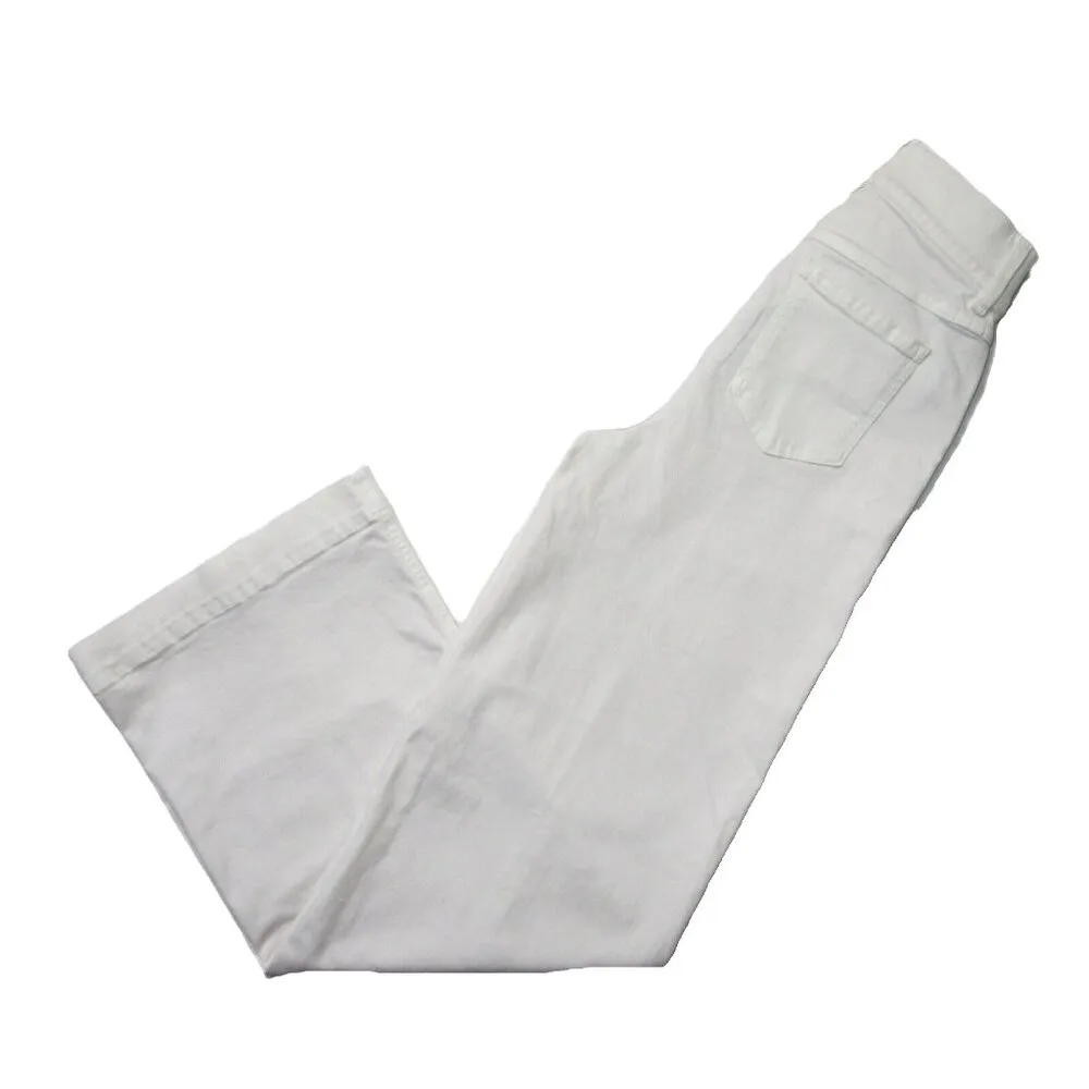 NWT SPANX 20465R Seamed Front Wide Leg in Ecru Wash Pull-on Jeans S x 32 - Image 5