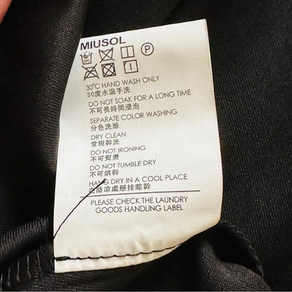 Miusol Dress Black Lace Short Sleeve Fit Flare Elegant Cocktail Dress Medium NEW - Image 11