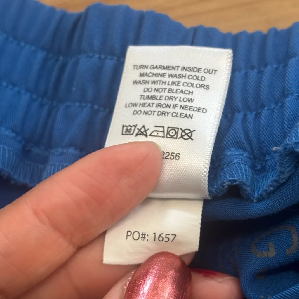 FIGS Yola High Waisted Skinny Scrub Pants in royal blue - Image 12