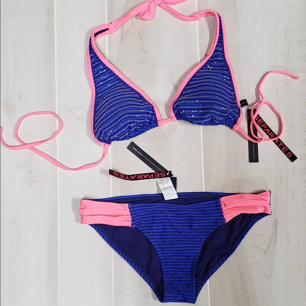 Brand New Bikini Bathing Suit Cobalt Blue Size M Size M - Image 2