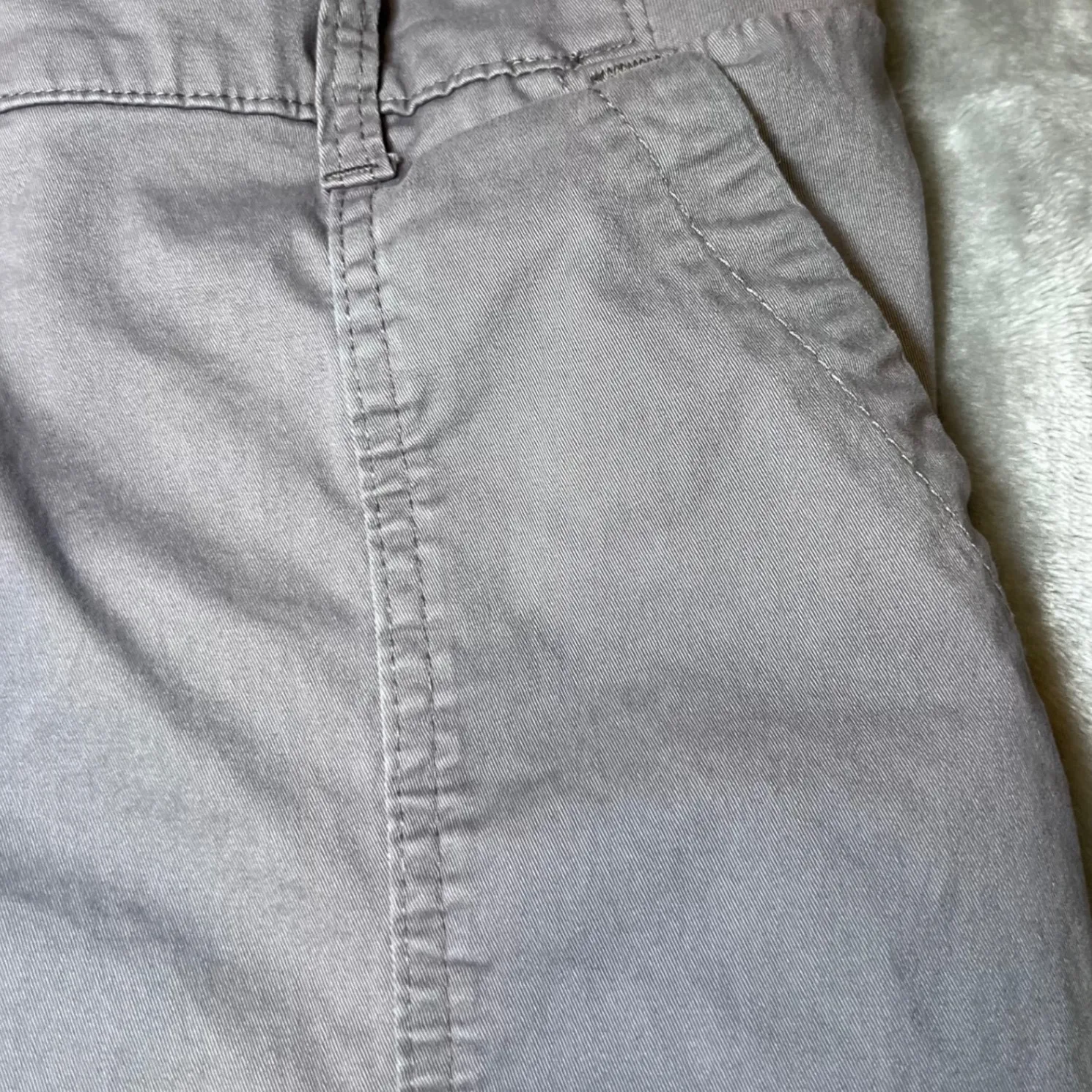 Lee Cargo Pants Womens 18 Short Gray Casual Stretch Pockets Comfy Outdoor Work - Image 14