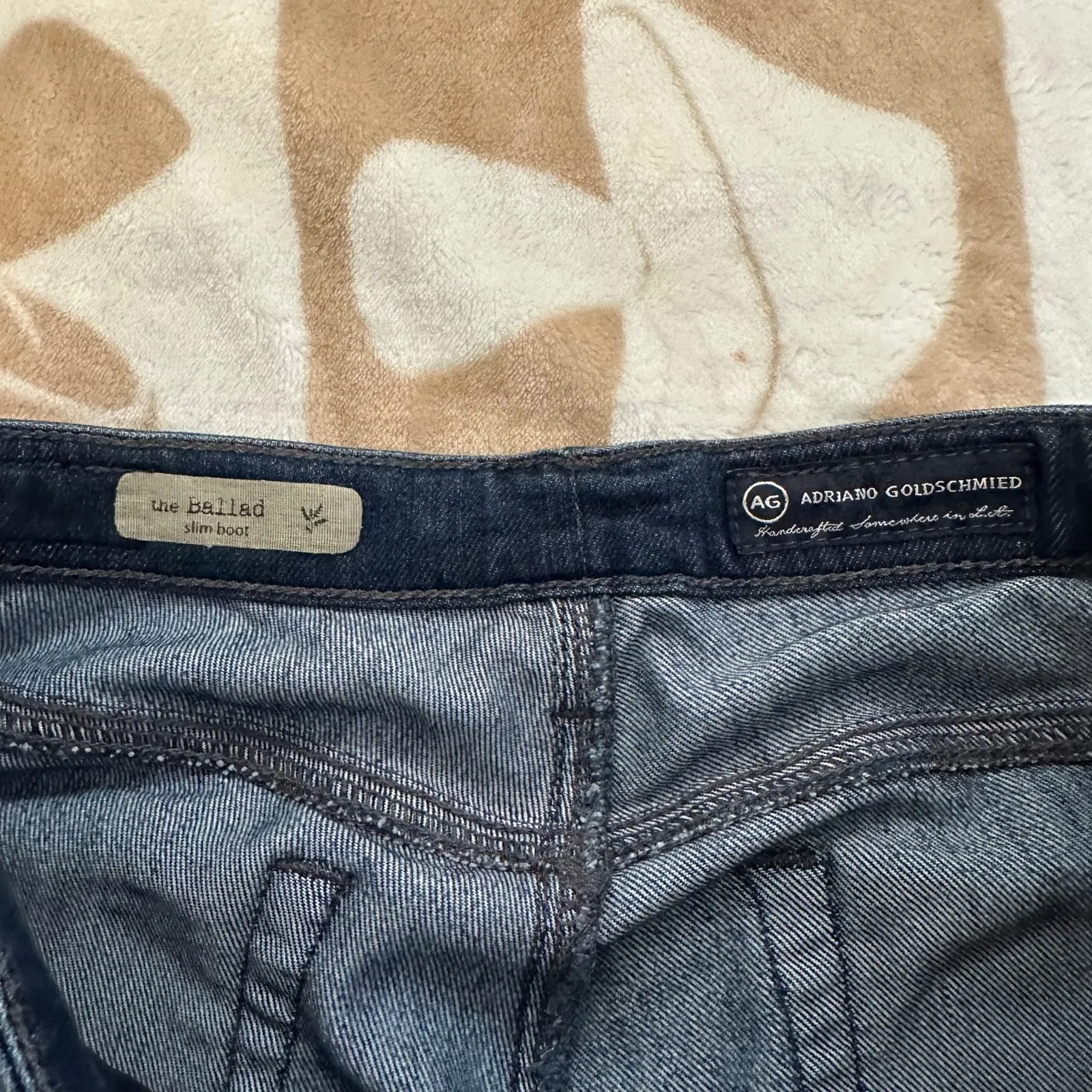 AG Adriano Goldschmied The Ballad Slim Low Rise Bootcut Y2k Style Jeans Size 26R - Image 11