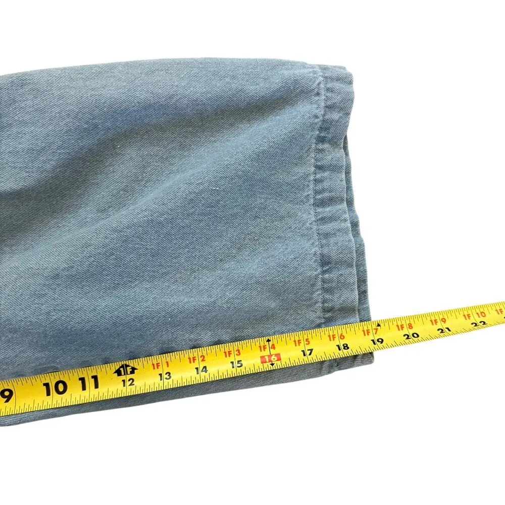 Woman Within Womens Capri Pants Classic Fit Size 16WP Denim Blue - Image 7