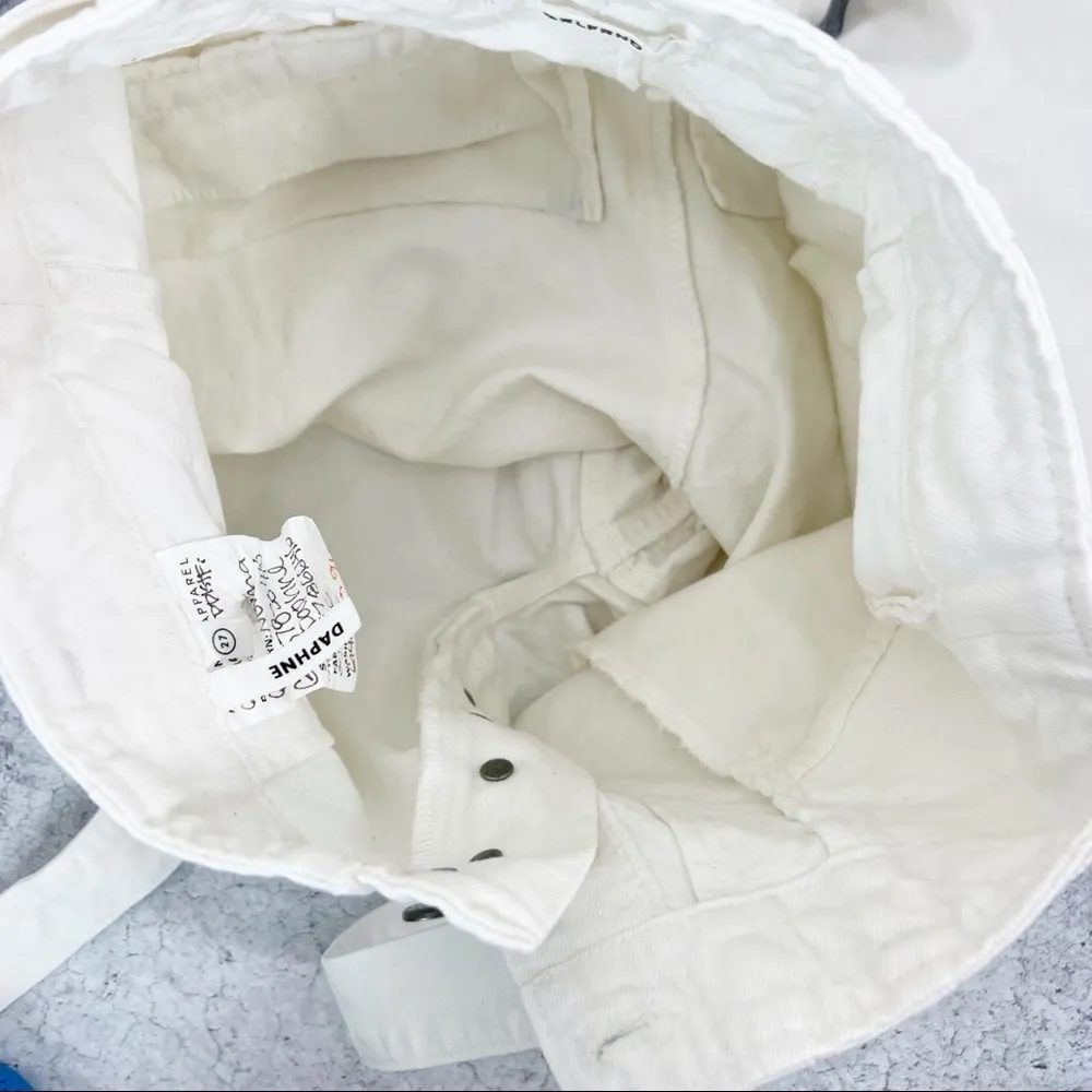 GRLFRND Daphne Palisades Paper Bag Button Fly Front Tie Jeans Size 27 - Image 7