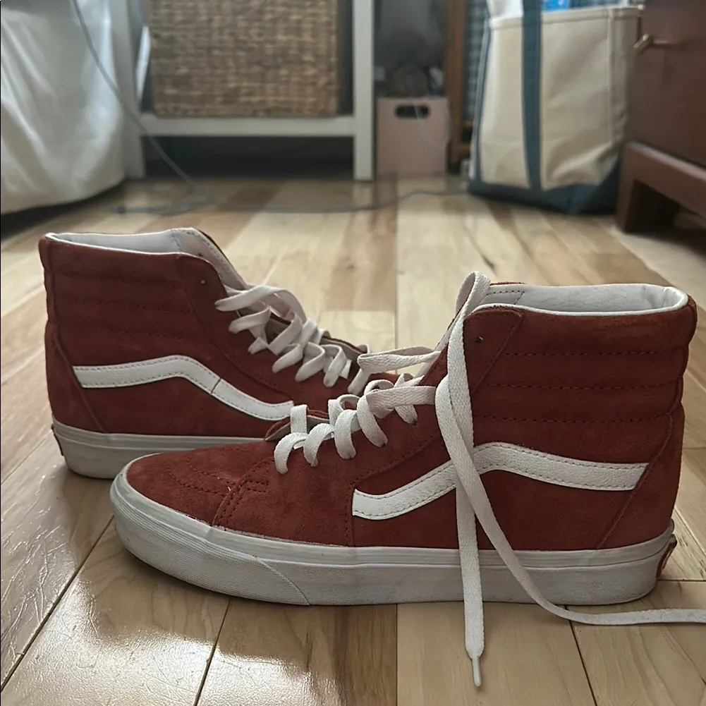 Vans  High-Top Sneakers - Rust Orange - Image 4
