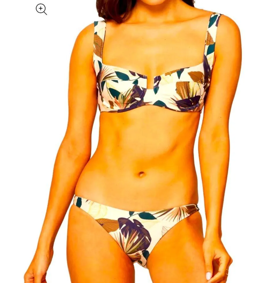 NWT L*Space Camellia Cabana Bikini Set Sugar and Spice small - Image 2