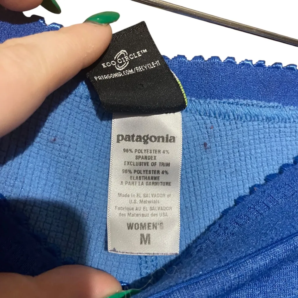 Patagonia Performance Baselayer Capilene Blue‎ Leggings size Medium - Image 8