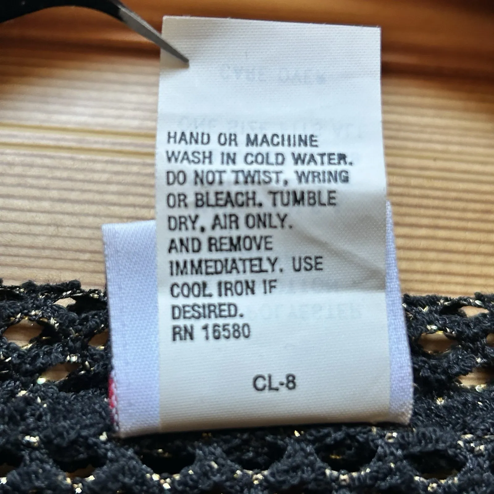 VTG 90s Catalina Black/Gold Mesh Hoodie Top Indie Punk Goth Grungefairy Witchy - Image 8