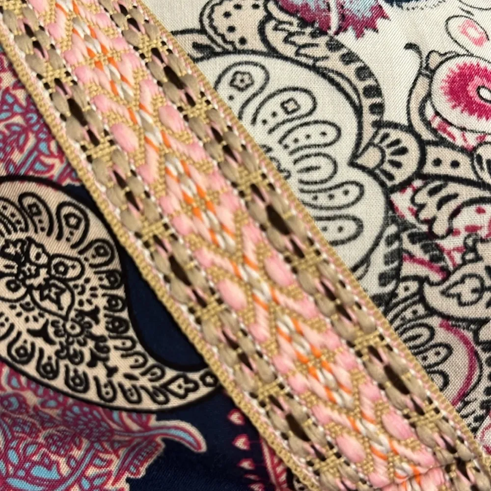 NWOT  mixed print flutter sleeve dress S/M - Image 7