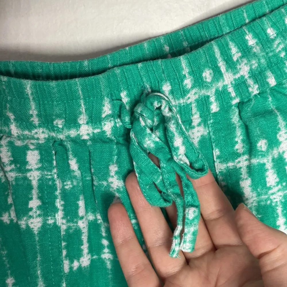 New J Crew Factory seaside linen blend tie dye mini shorts size XXS White - Image 6