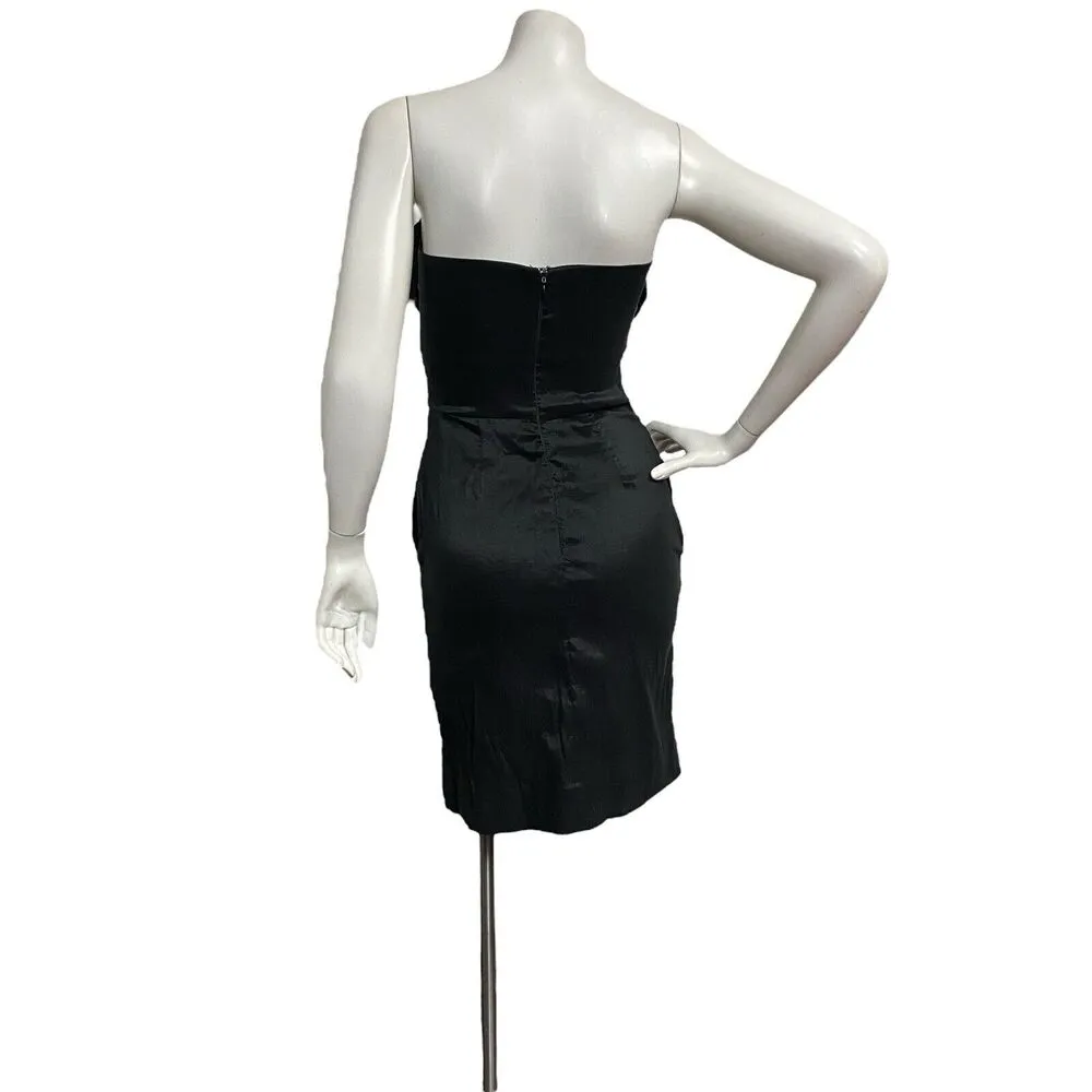 Romeo & Juliet Couture Black Dress Junior Small Floral Accent Stretch Pockets - Image 5