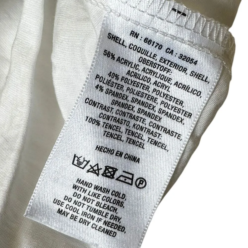 Anthropologie Brown/White Ribbed Sweater Women Size Small | 33-8 - Image 4