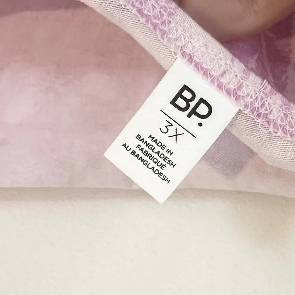 NWT BP by Nordstrom Straight Neck Pink Butterfly Bodycon Mini Dress - 3X - Image 4