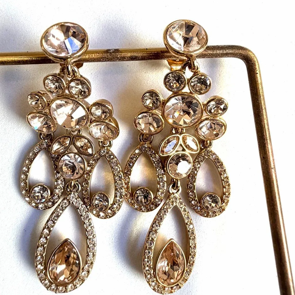 Givenchy Crystal Chandelier Earrings - Image 8