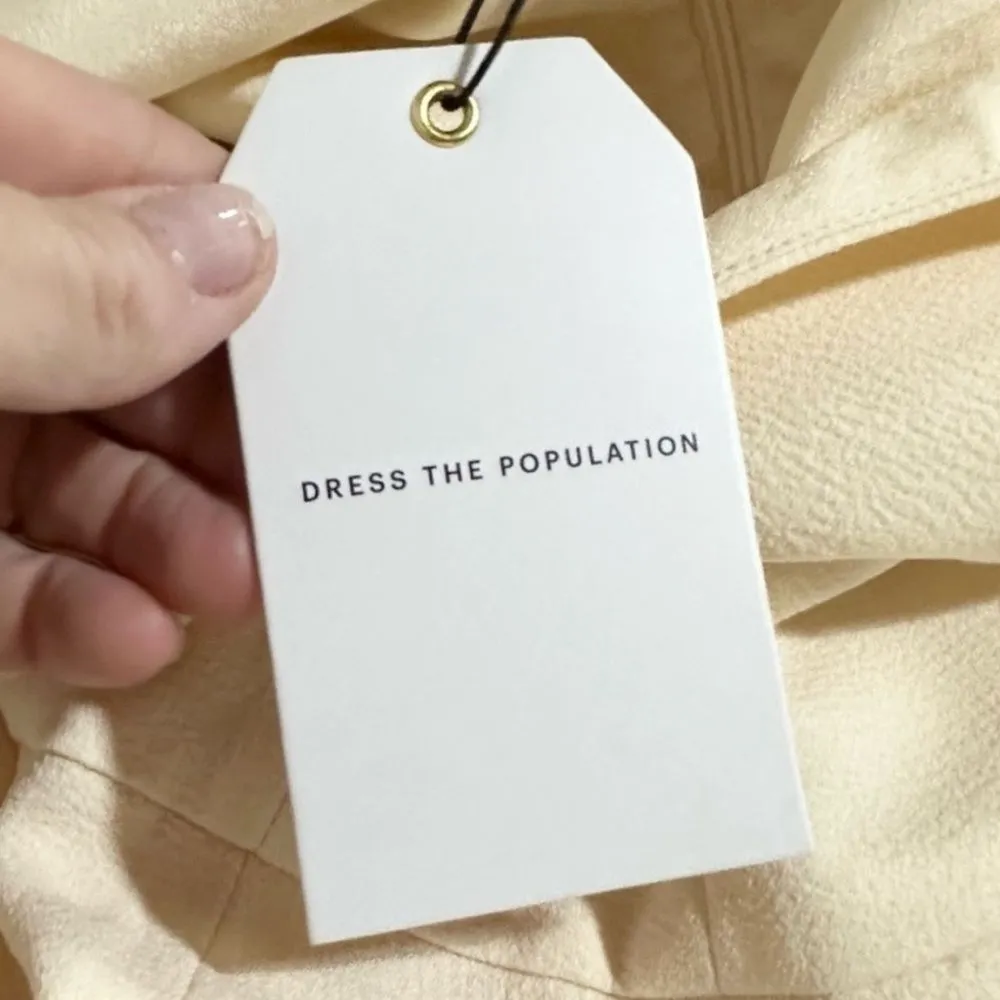 DRESS the Population Pantsuit Cream Size XS - Image 8