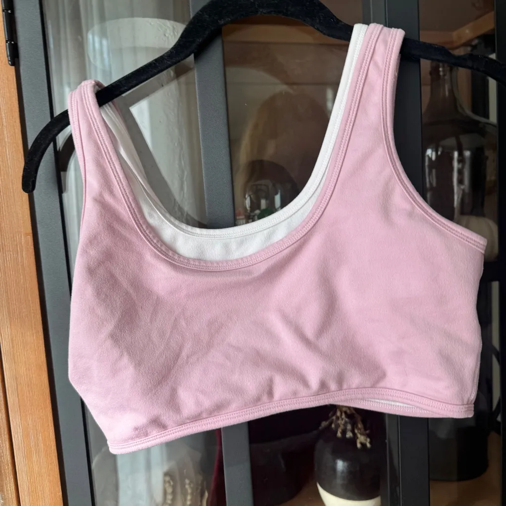 SET ACTIVE formcloud hero layered sports bra tank parke pastel pink - Image 3