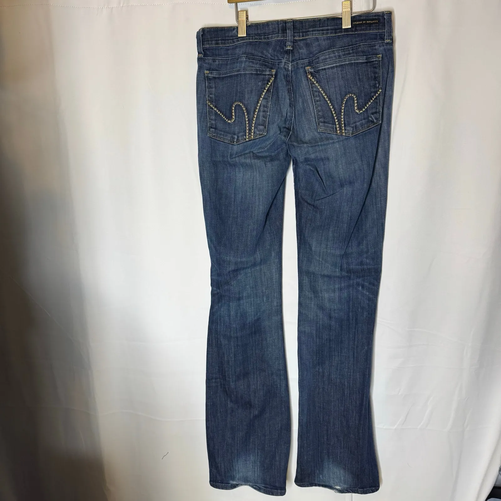 Citizens Of Humanity Low Rise Bootcut Jeans Sz 30 Medium Wash Stretch Denim USA - Image 3