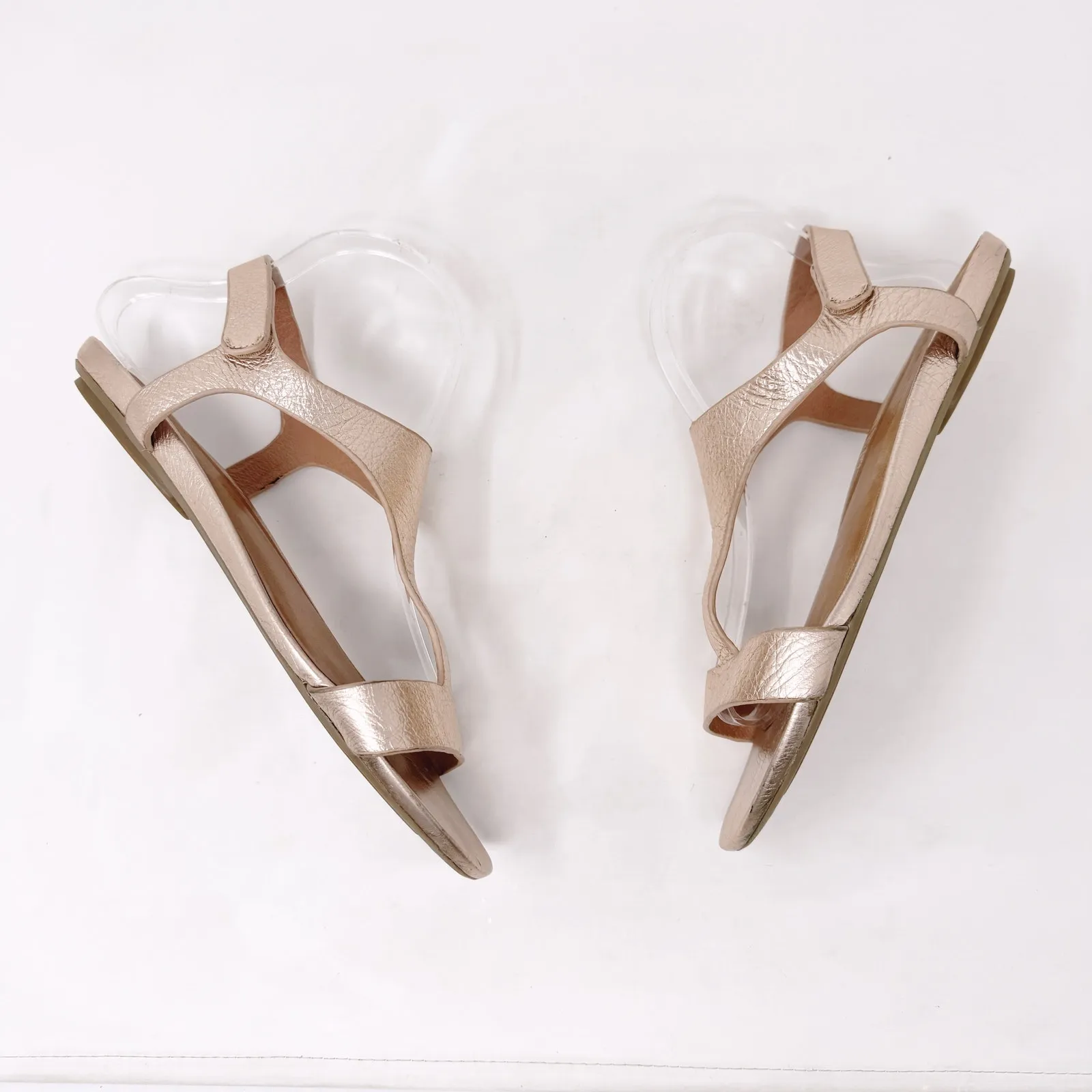 [Gentle Souls] Kenneth Cole Rose Gold Lark Slim T-Strap Open Toe Sandals Sz 9.5M - Image 6