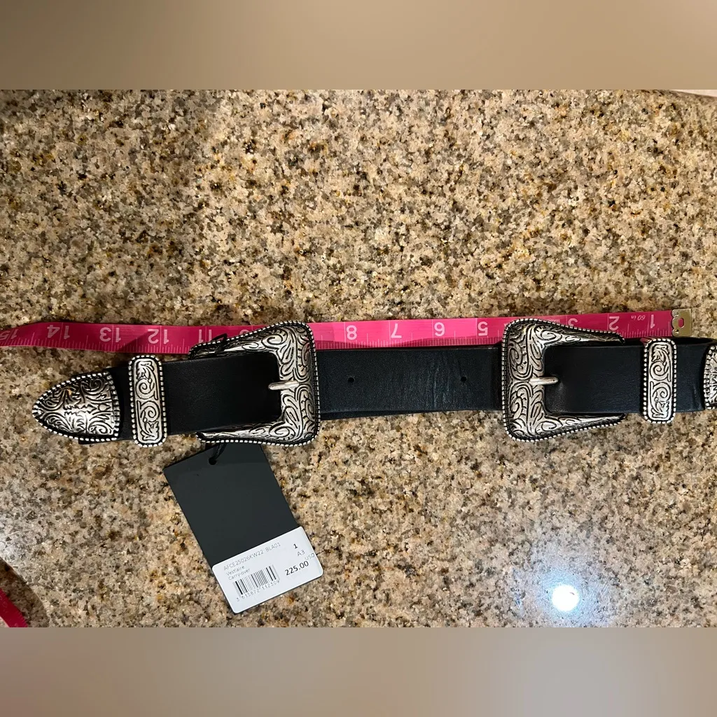 THE KOOPLES
Double-Buckle Leather Belt Size 1 FR / Small US NWT - Image 8