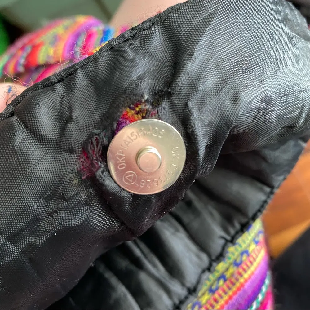 Multicolor Crossbody Purse from Mexico multicolor rainbow bag - Image 6