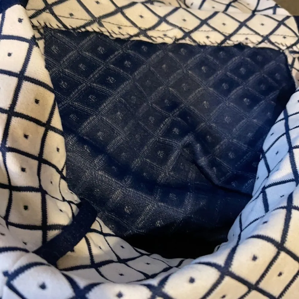 Vintage DiFini Originals 1960s 1970s Floor Length Skirt Geometric Print Blue Size undefined - Image 14