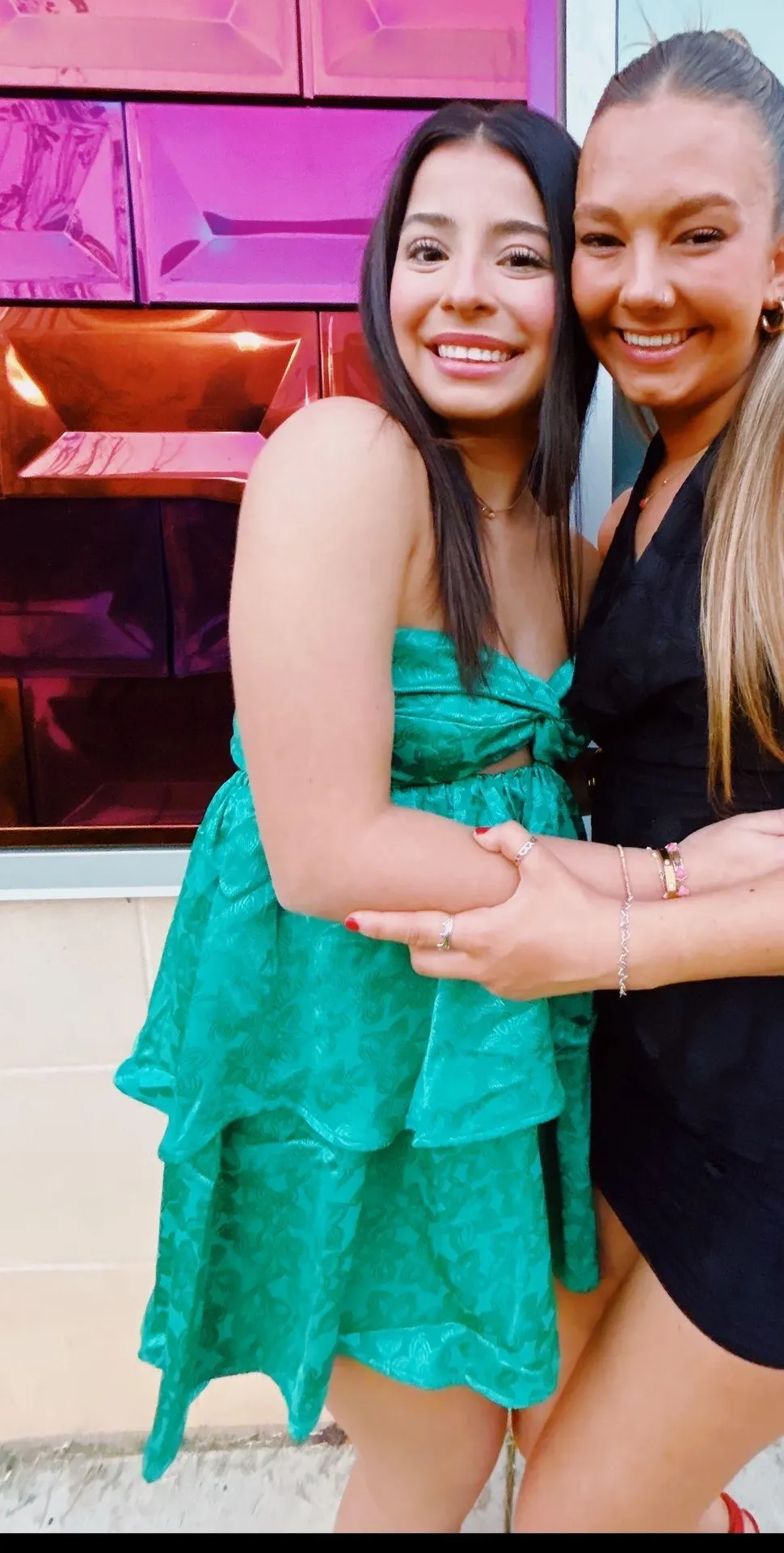 Hello Molly Green Ruffle Dress - Image 2