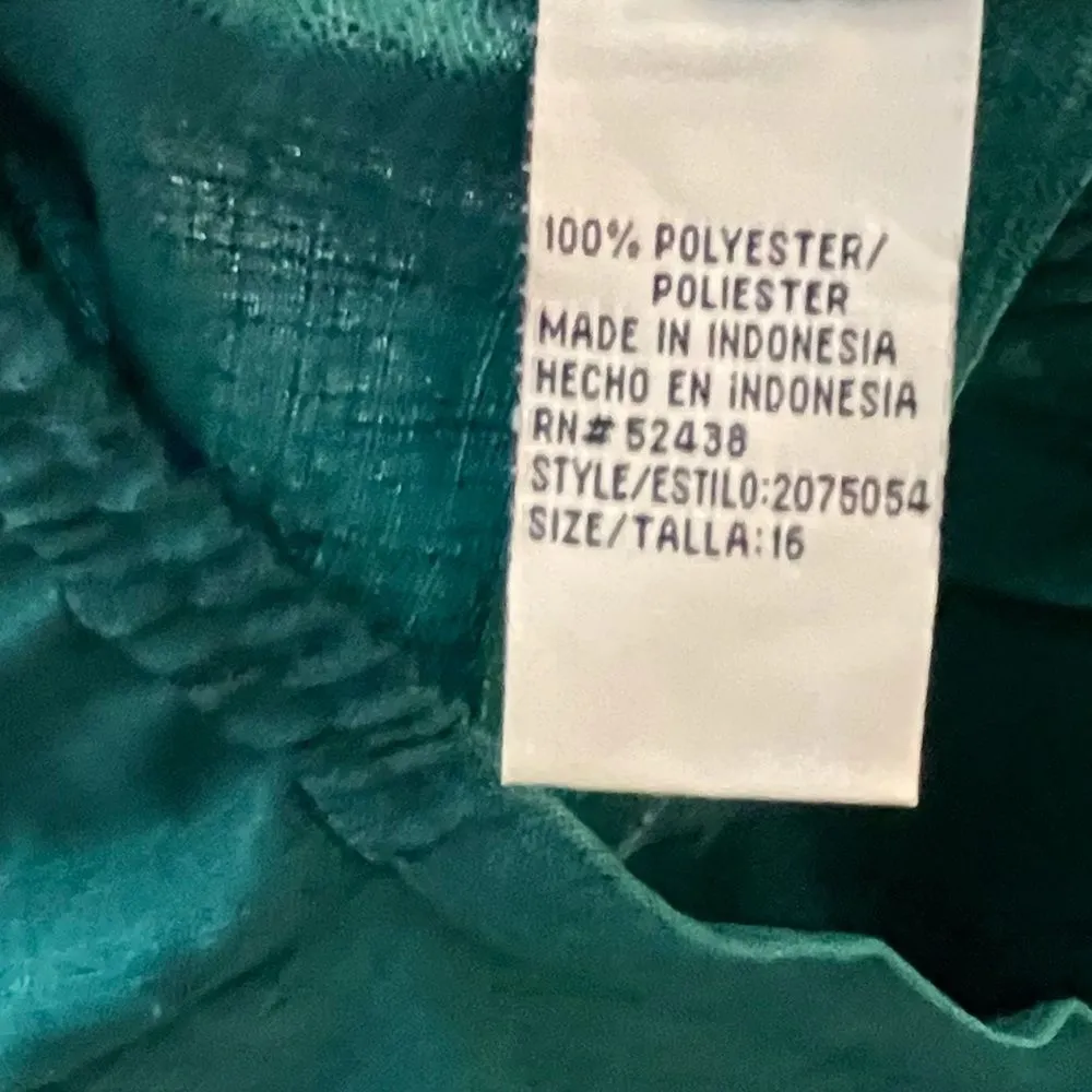 Vintage Sag Harbor Pantsuit Green‎ Black Size 16 - Image 7