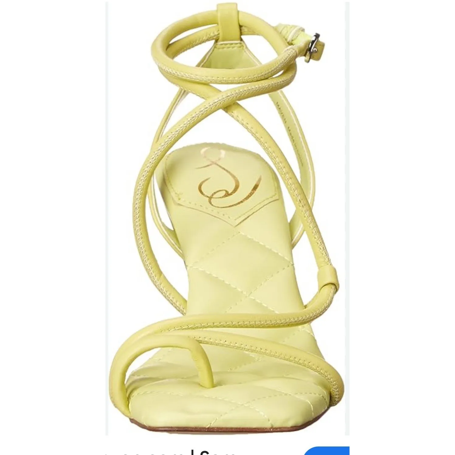 Sam‎ Edelman MAVEN PADDED STRAPPY HEEL In Kiwi Leather Size 8 Sandal - Image 12